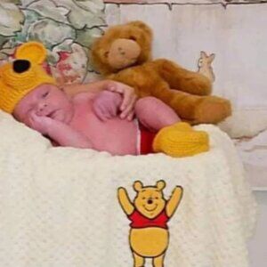 Crochet Baby Boy Winnie The Pooh Inspired Outfit Photo Prop